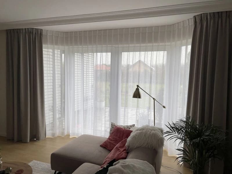 Firany — aranżacja — Deszczno