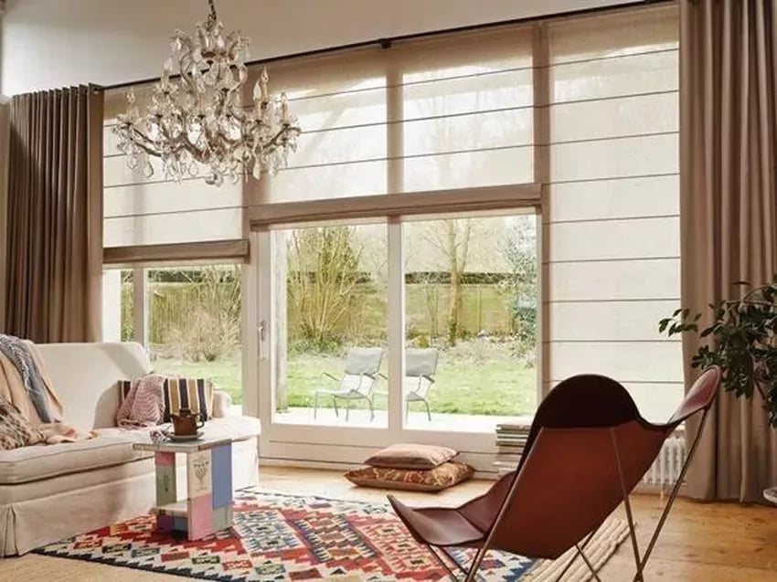 Rolety rzymskie — aranżacja